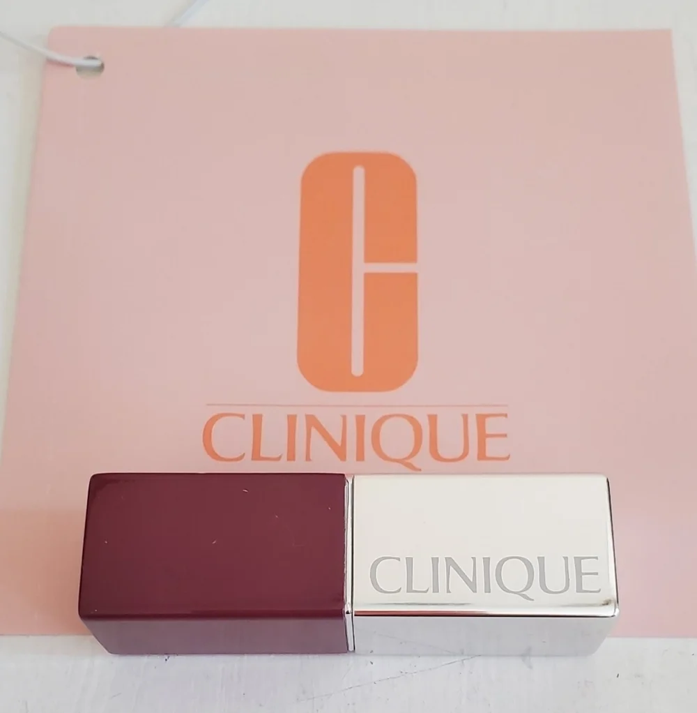 Clinique Pop Lip Colour + Primer In 13 Love Pop Velvet Smooth 8 Hour Color New